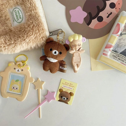 Kawaii Bear Photo Card Keychain