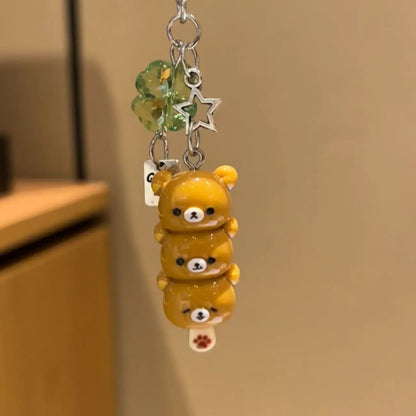 Kawaii Bear Photo Card Keychain