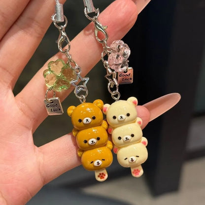 Kawaii Bear Photo Card Keychain